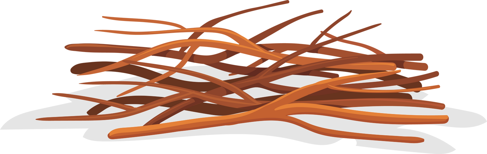 Wood branches pile. Cartoon timber sticks icon